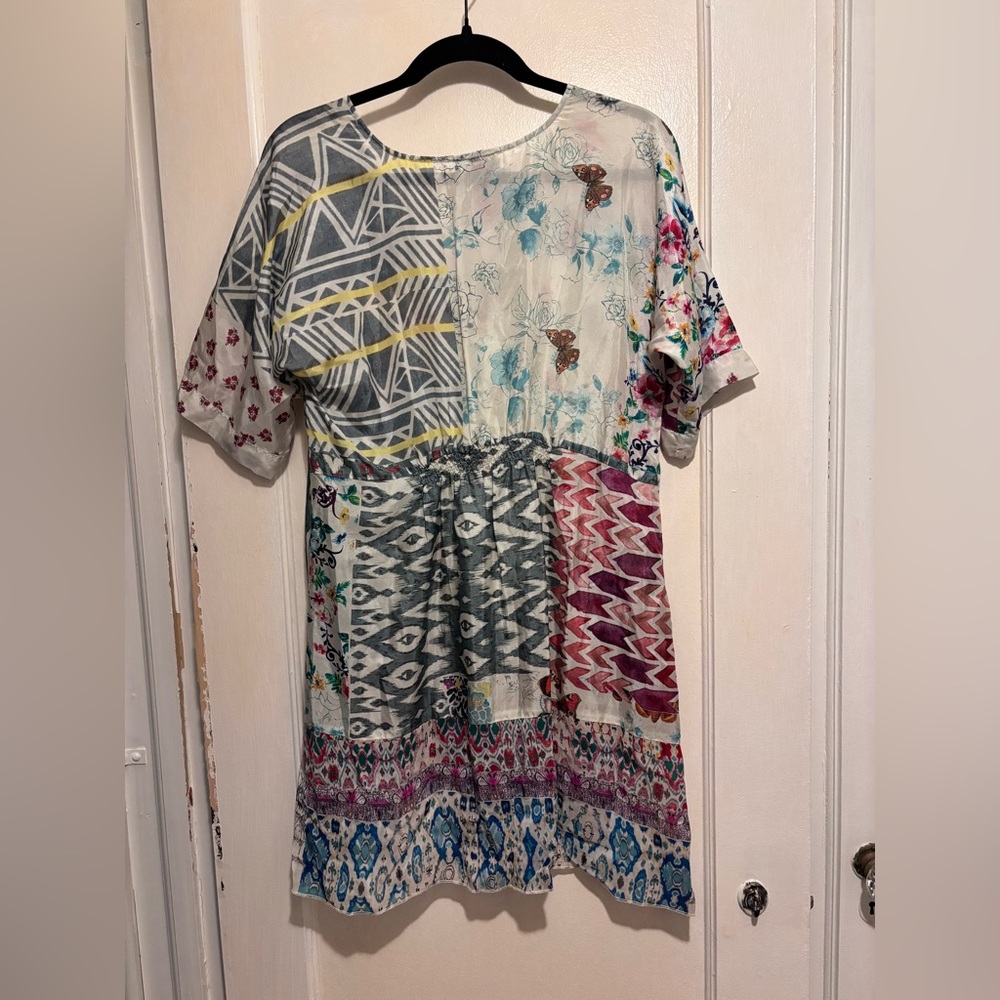 Johnny Was - Butterfly 100% Silk Tunic Size Small - Picture 2 of 4